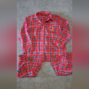 Ralph Lauren Red and Green Plaid Pajama Set